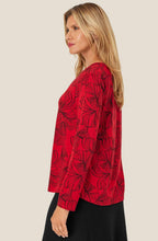 Haute Red Floral Badisna Top