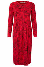 Haute Red Floral Namo Jersey Dress