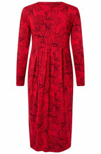 Haute Red Floral Namo Jersey Dress