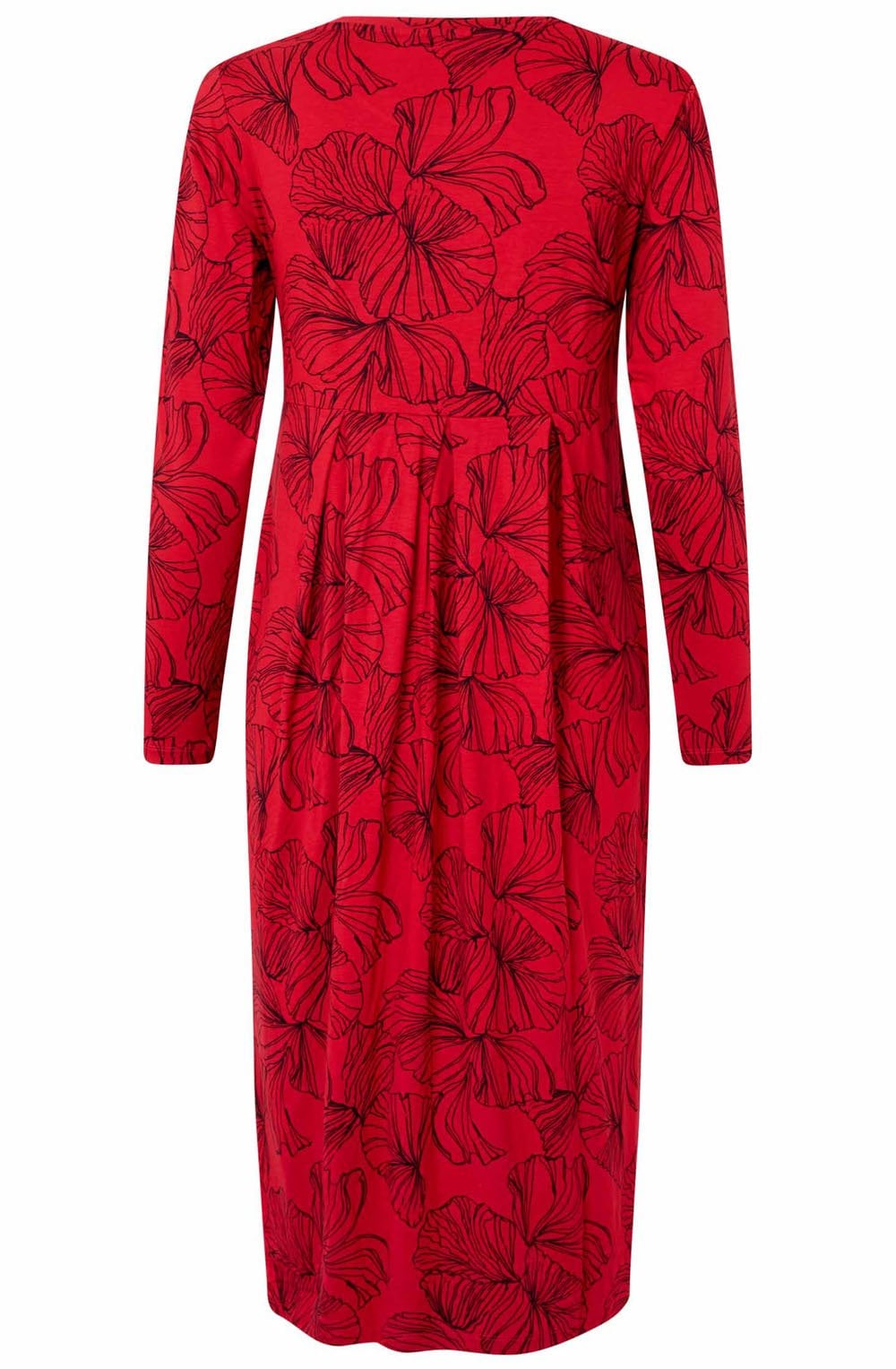 Haute Red Floral Namo Jersey Dress