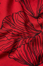 Haute Red Floral Namo Jersey Dress