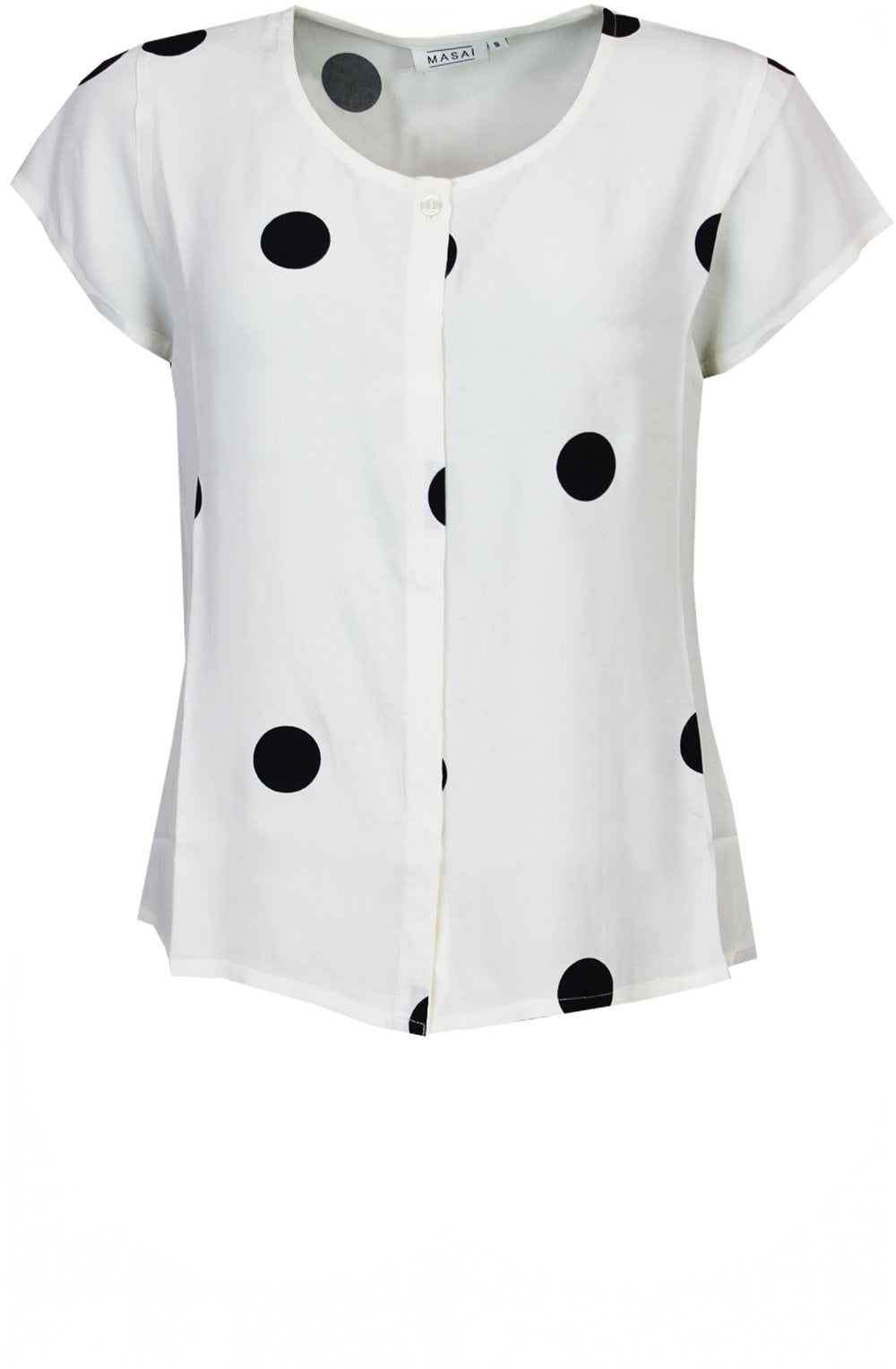 Ia Whitecap Black Polkadot Shirt