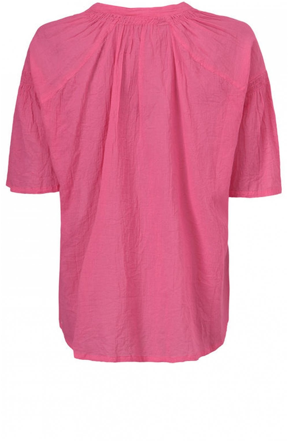 Ibila Lipstick Crinkle Effect Blouse