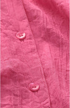 Ibila Lipstick Crinkle Effect Blouse