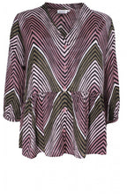 Ibina Blush Zig Zag Print Blouse