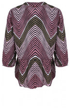 Ibina Blush Zig Zag Print Blouse