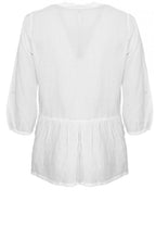 Ibina White A Shape Blouse