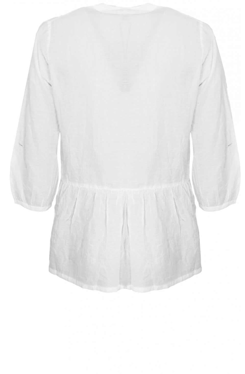 Ibina White A Shape Blouse