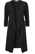 Ibone Black Jersey Cardigan