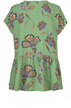 Idali Green Floral Blouse