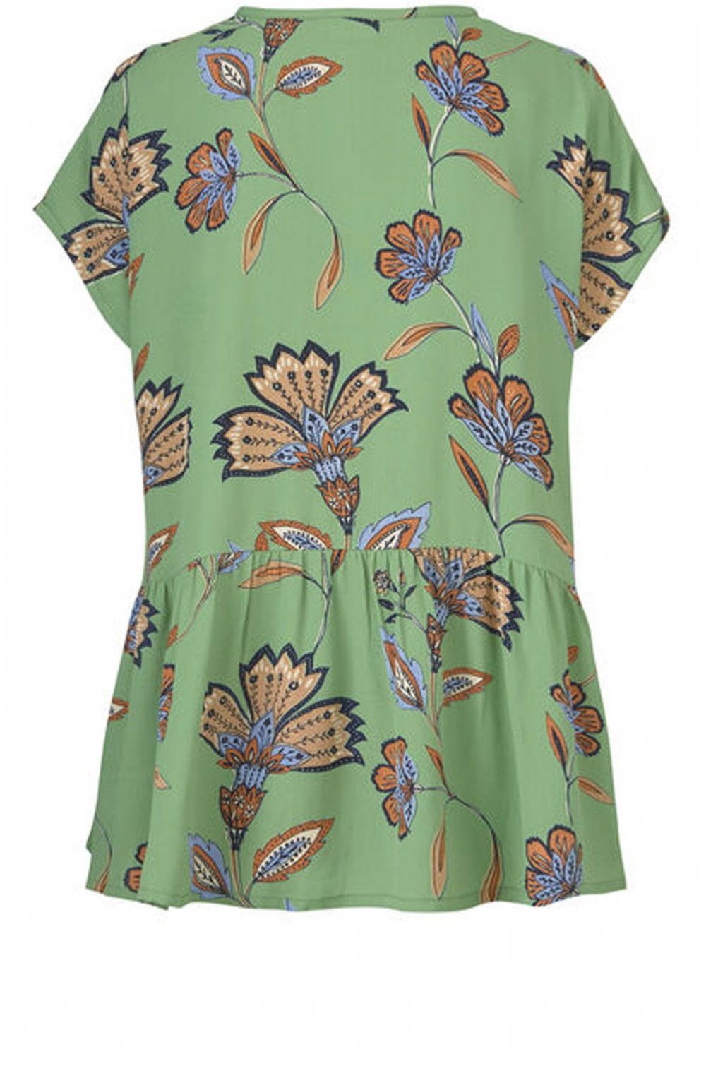 Idali Green Floral Blouse