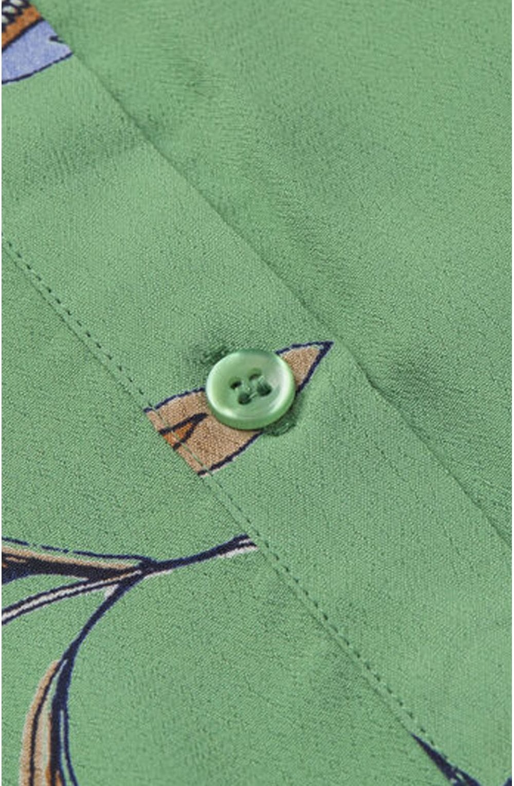 Idali Green Floral Blouse