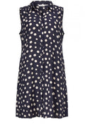 Idana Navy Spot Print dress