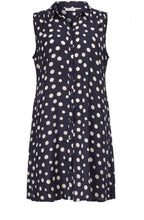 Idana Navy Spot Print dress