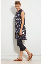 Idana Navy Spot Print dress