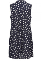 Idana Navy Spot Print dress