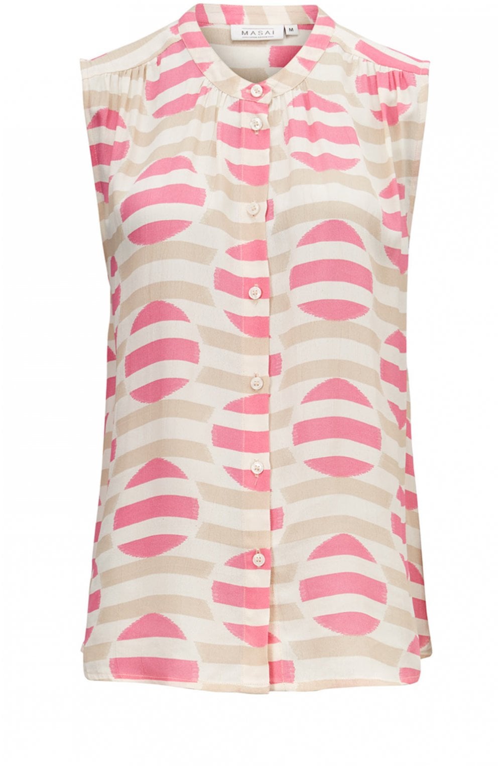 Idemi Pink Circular Print Blouse