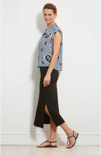 Idina Bold Leaf Print Blouse