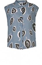 Idina Bold Leaf Print Blouse