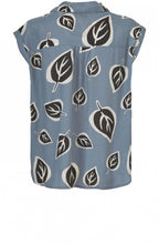 Idina Bold Leaf Print Blouse