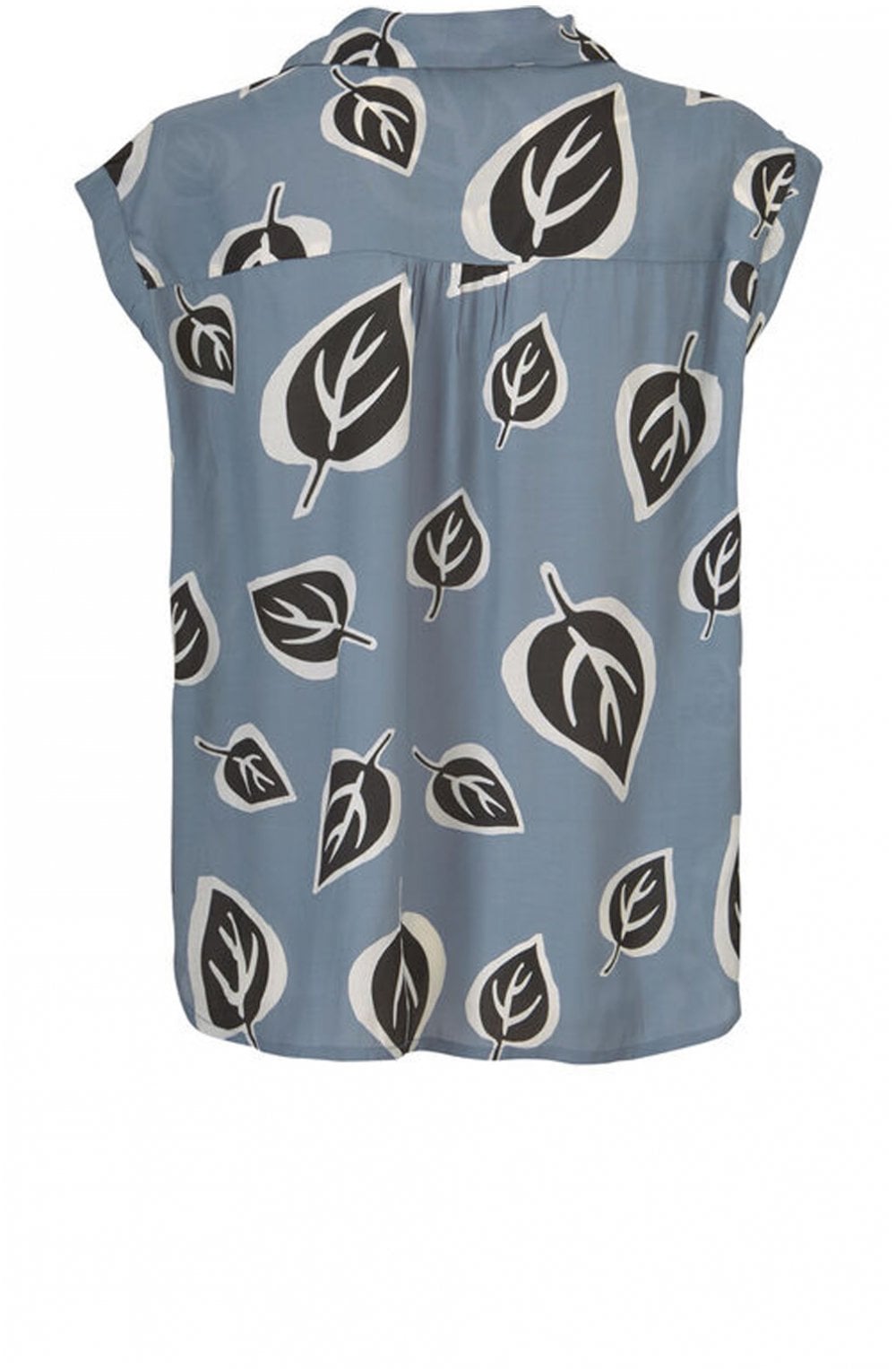 Idina Bold Leaf Print Blouse