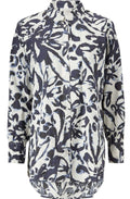Idinea Navy Floral Oversize Shirt