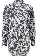 Idinea Navy Floral Oversize Shirt