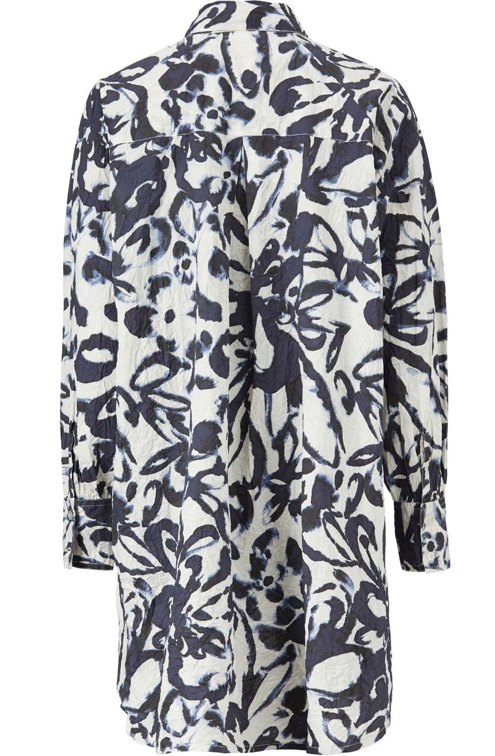Idinea Navy Floral Oversize Shirt