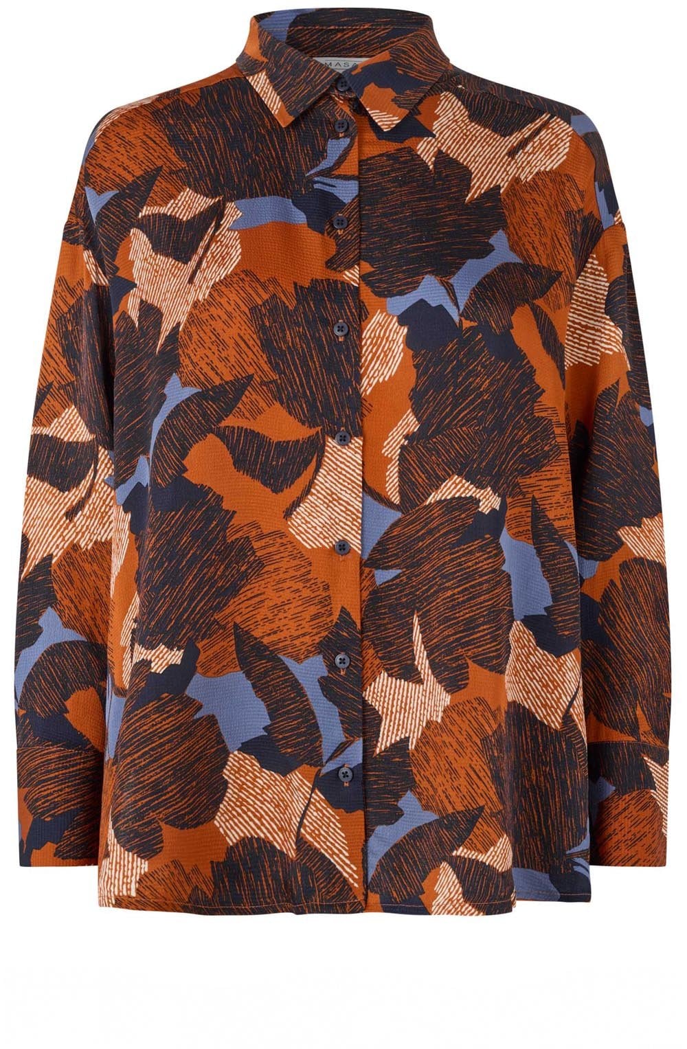 Ifo Autumnal Print Silk Touch Shirt