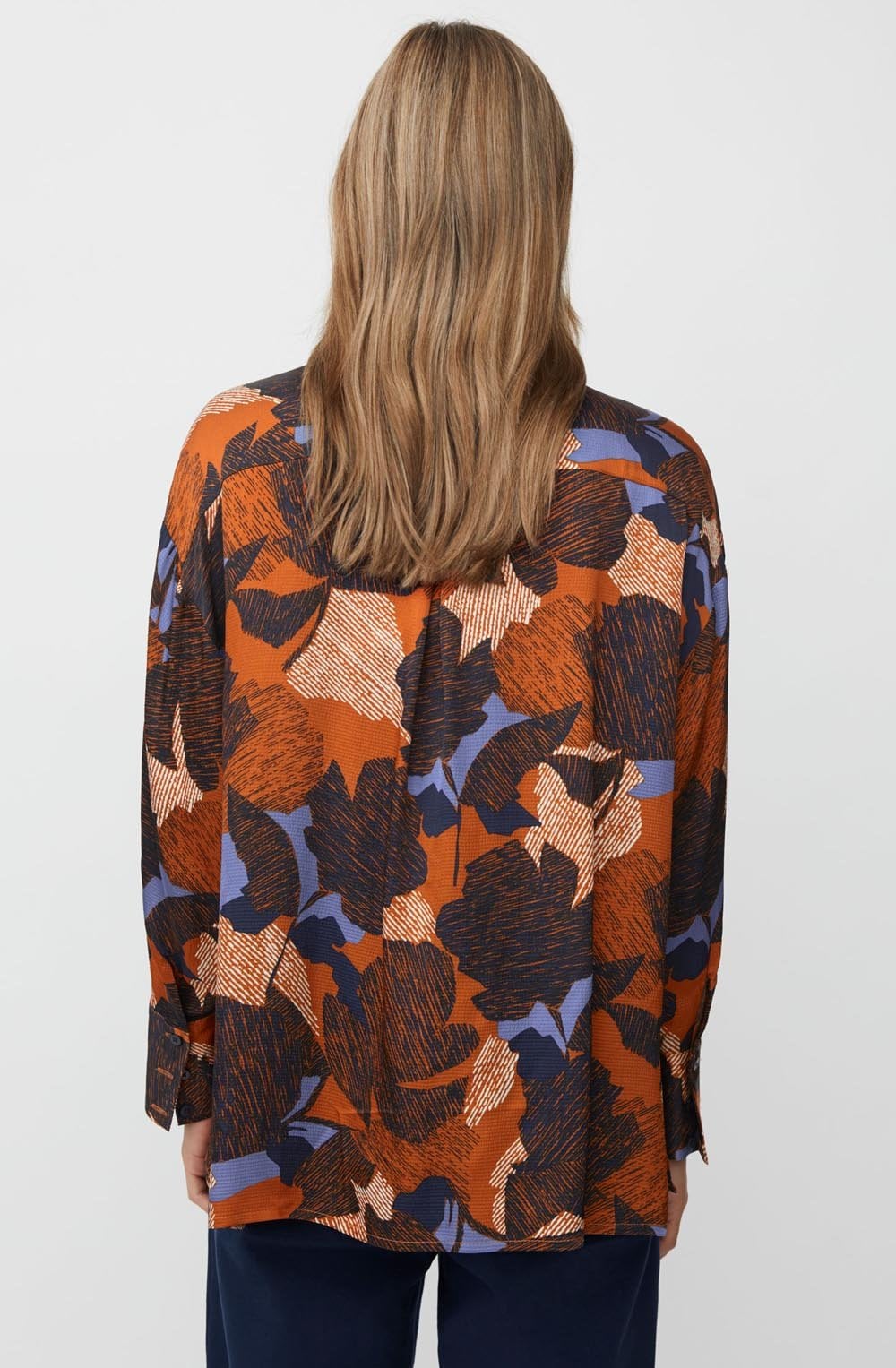 Ifo Autumnal Print Silk Touch Shirt