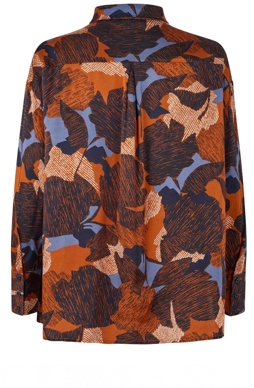 Ifo Autumnal Print Silk Touch Shirt