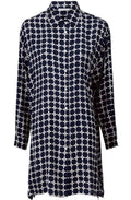 Ilta Navy Bold Print Shirt