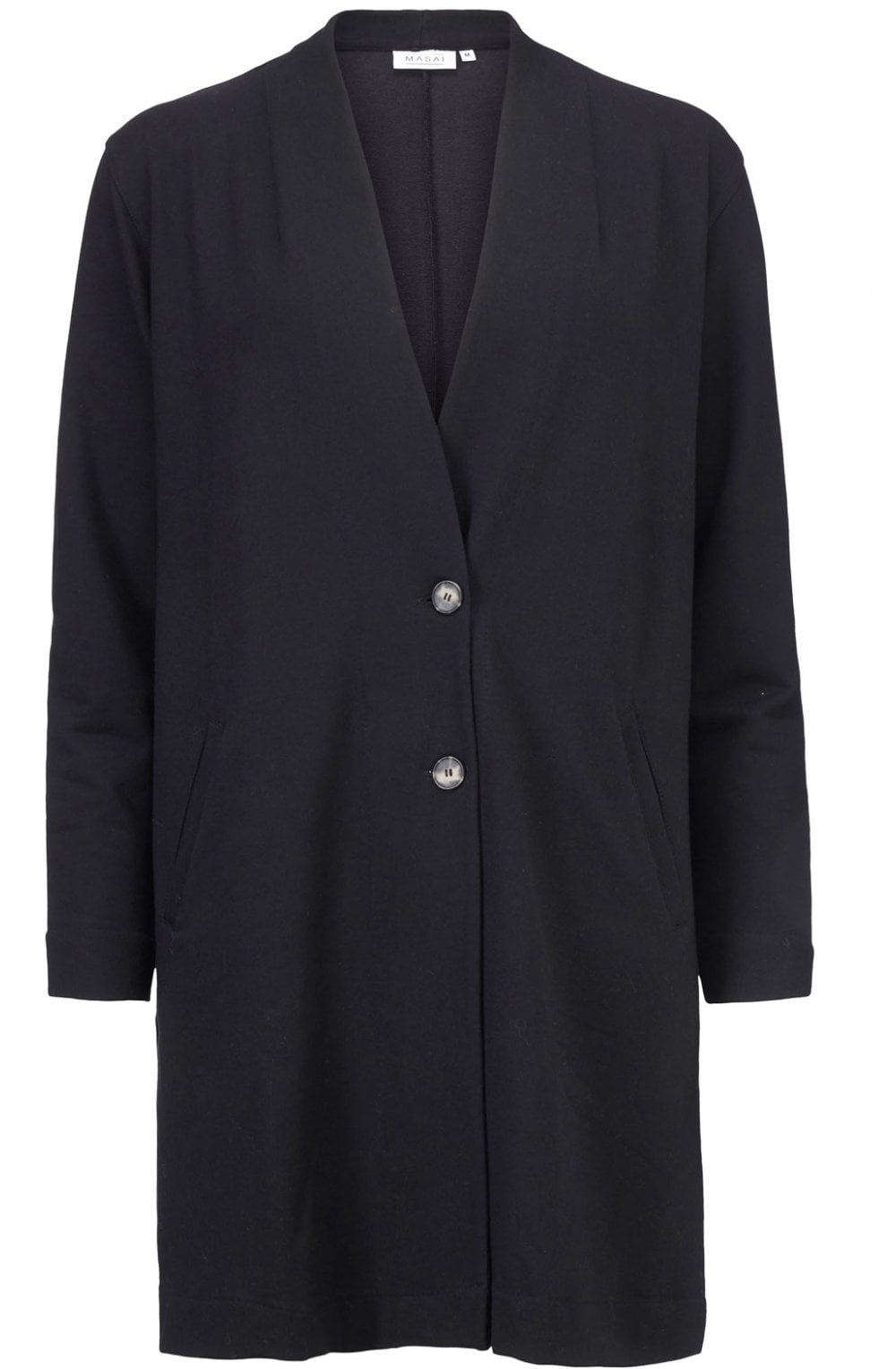 Ina Black Jersey Cardigan