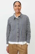 Incense and Blue Checked Weighted Jersey Jacket