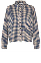 Incense and Blue Checked Weighted Jersey Jacket