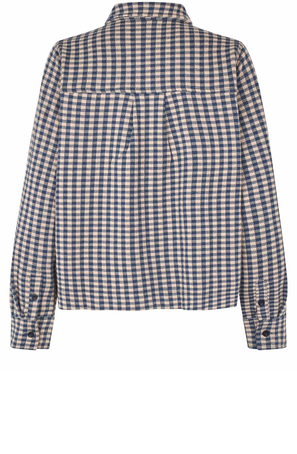 Incense and Blue Checked Weighted Jersey Jacket