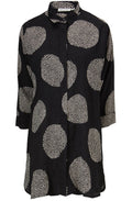 Indira Black Spot Print Blouse