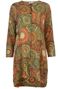 Inelda Retro Print Blouse
