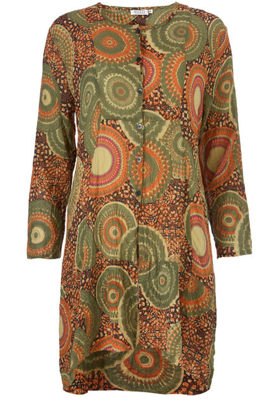 Inelda Retro Print Blouse