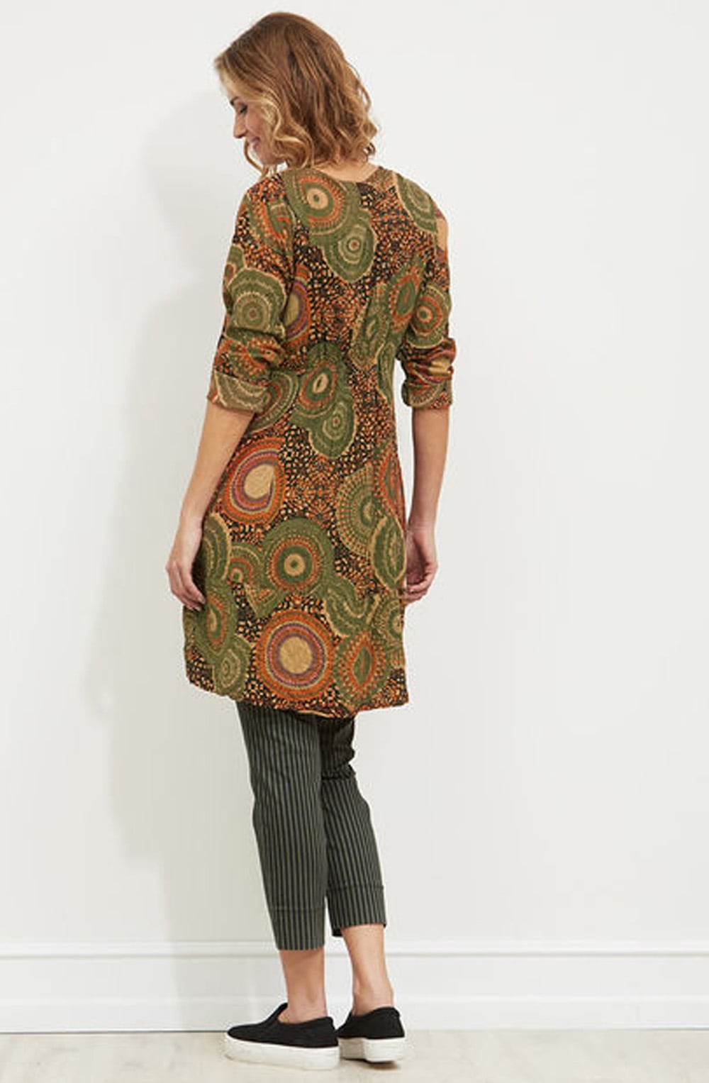 Inelda Retro Print Blouse