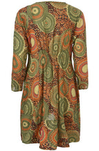 Inelda Retro Print Blouse