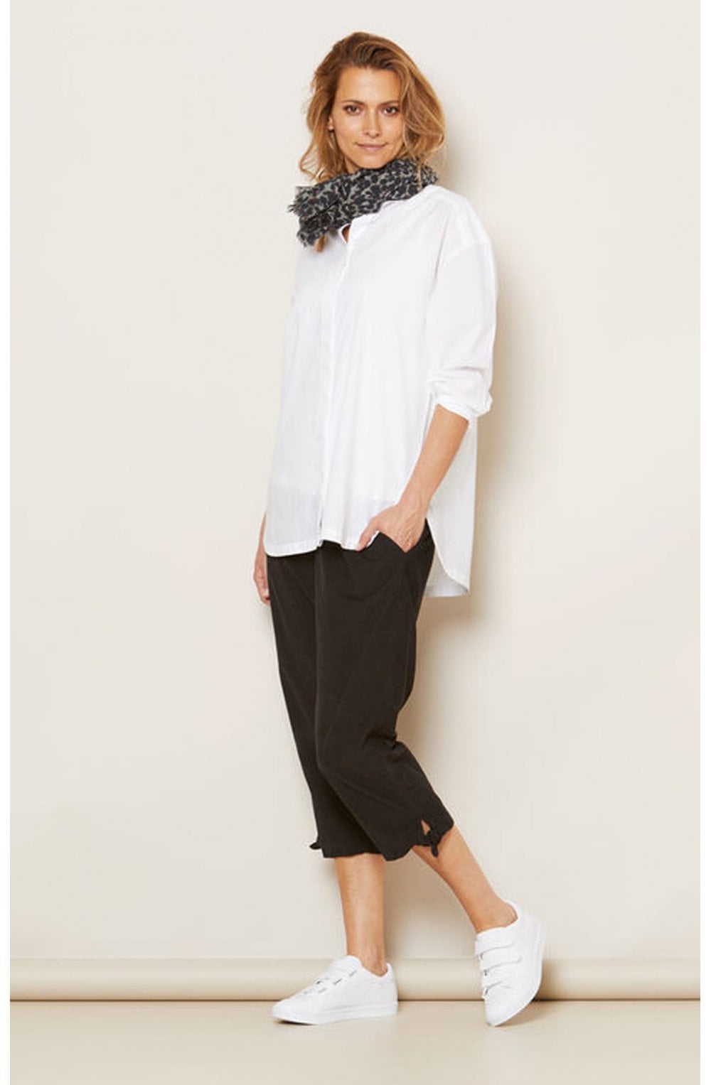 Inessa White Cotton Blouse