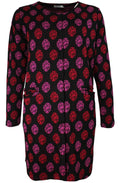 Ingella Red & Pink Print Cardigan