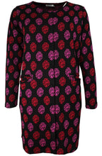 Ingella Red & Pink Print Cardigan