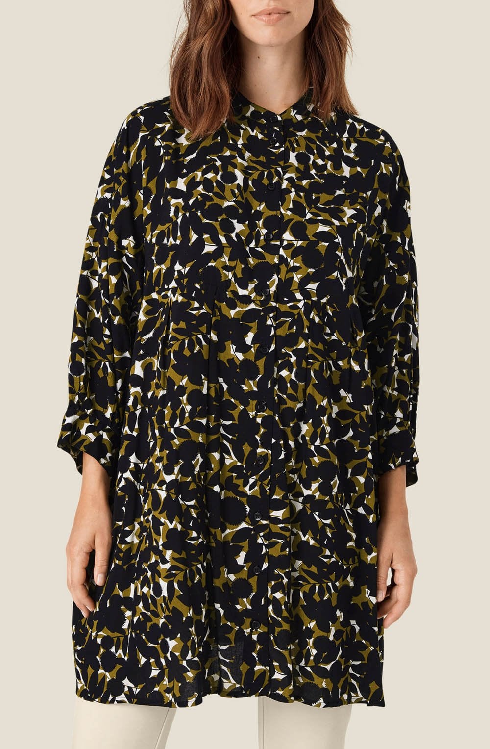 Iomi Fir Green Oversized Tunic