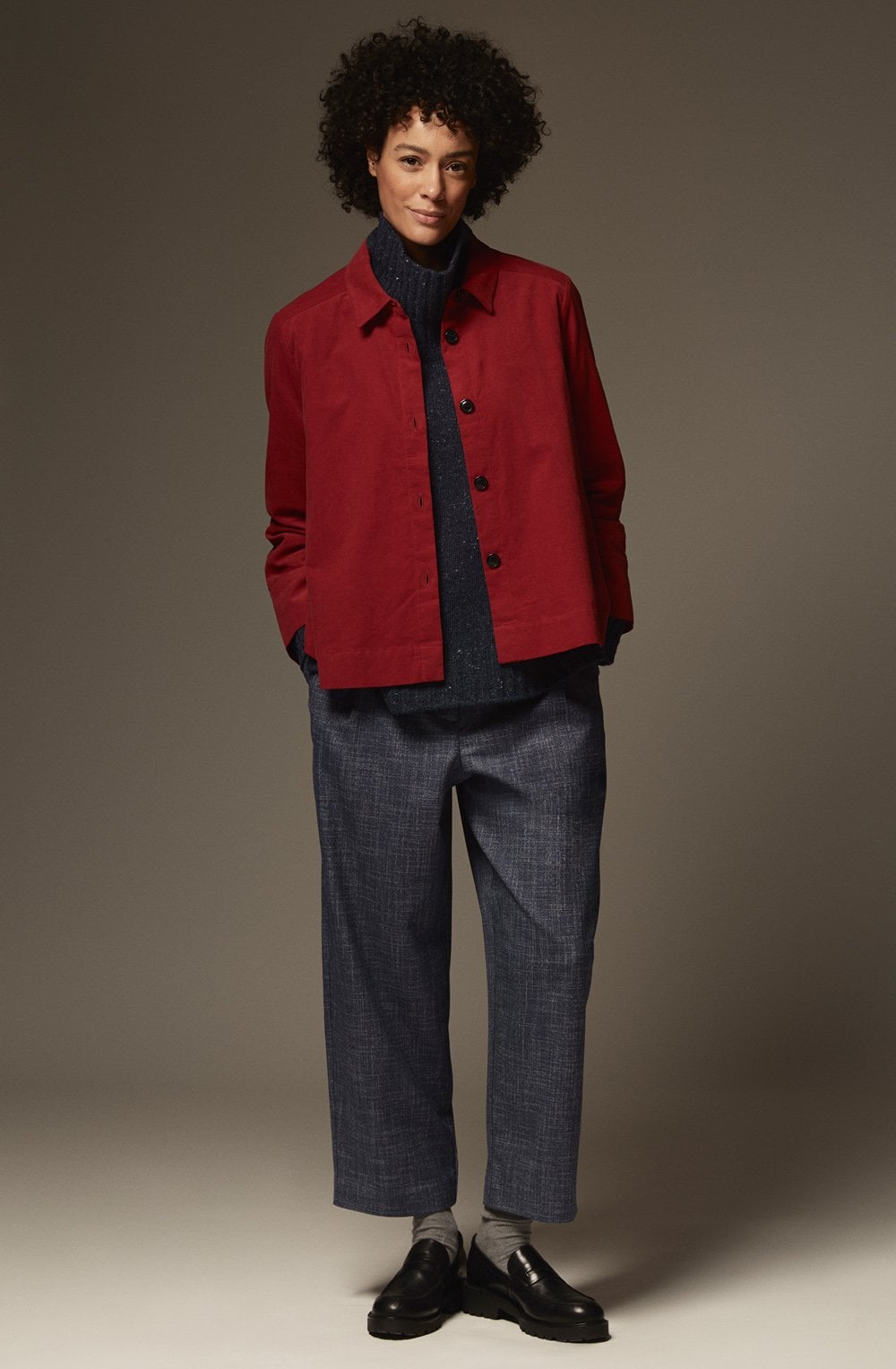 Iowa Red Dahlia Corduroy Shirt