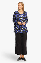 Ira Blue Bold Print Shirt