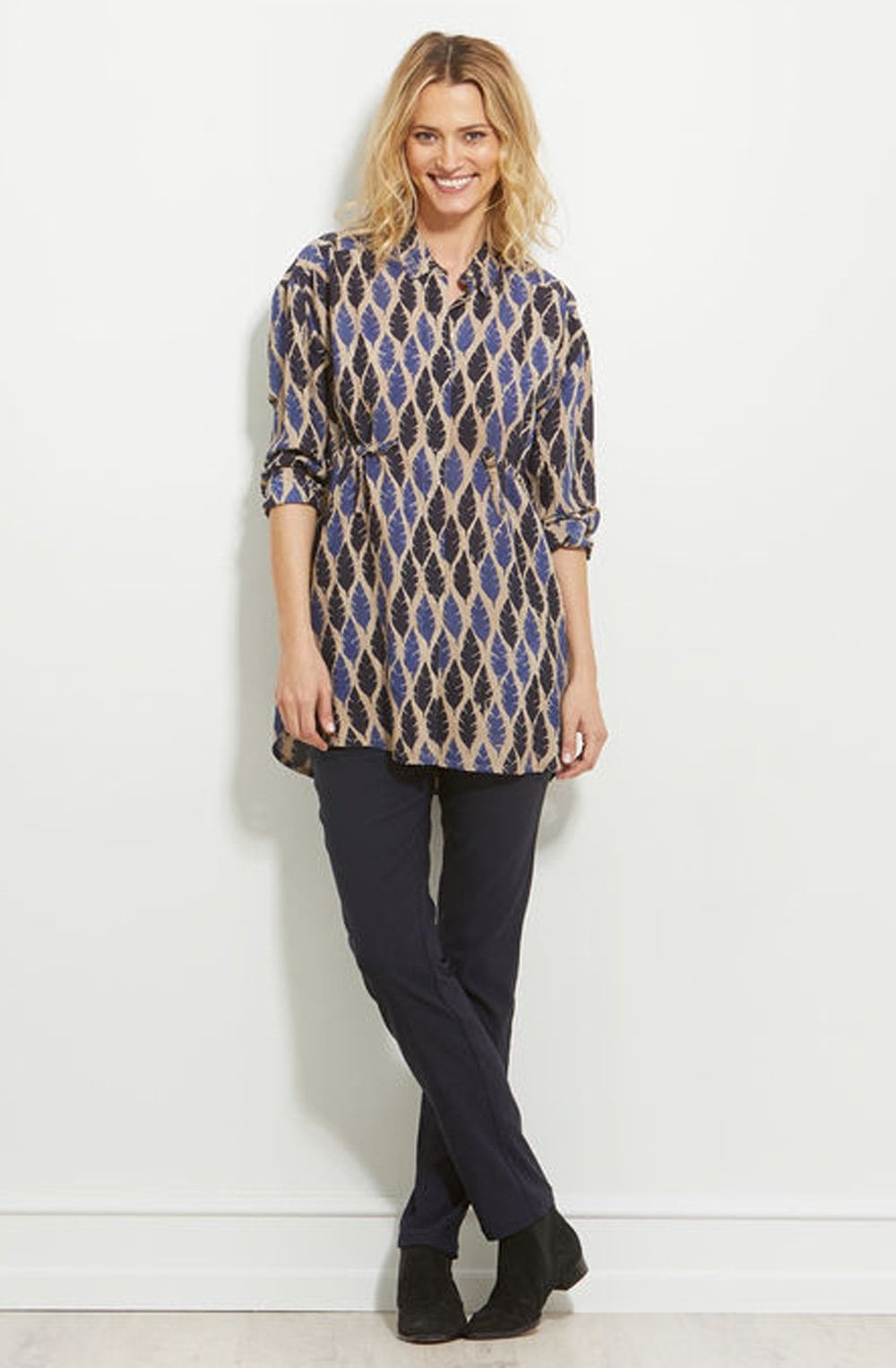 Iratma Feather Print Blouse