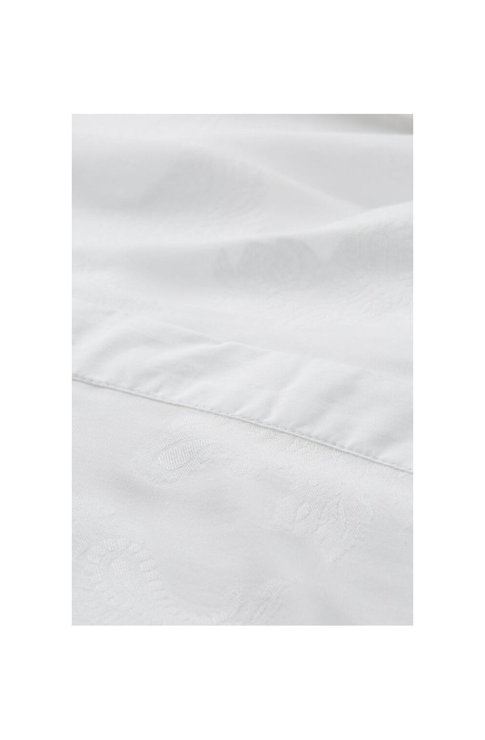 Iris White Sheer Embossed Pattern Shirt