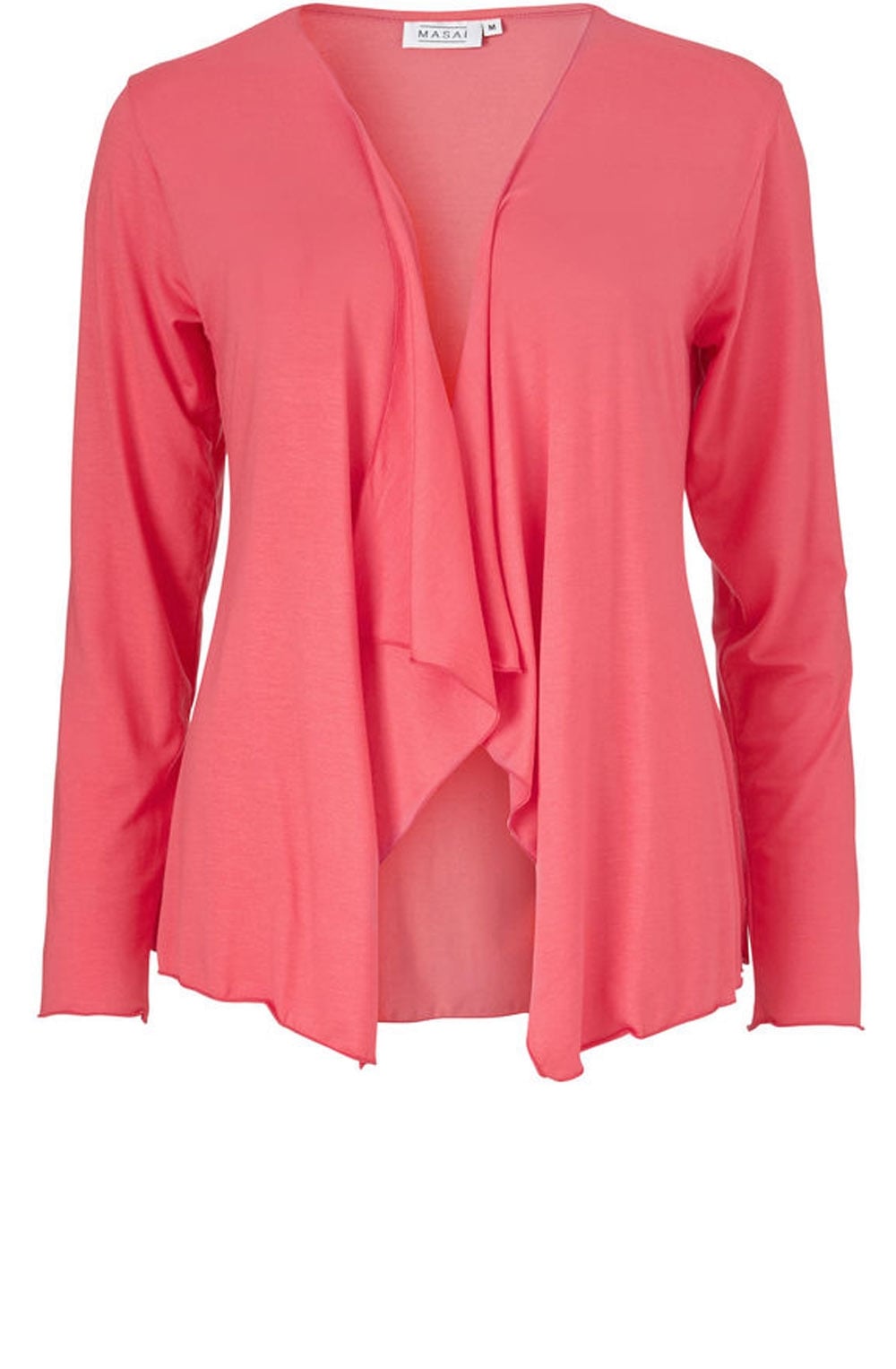 Itally Coral Jersey Cardigan